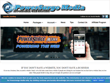 Tablet Screenshot of powersurgemedia.com